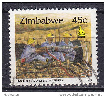 Zimbabwe 1996 Mi. 578     45 C Underground Drilling - Zimbabwe (1980-...)