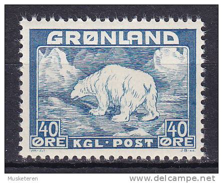 Greenland 1946 Mi. 27     40 Ø Eisbär Polar Bear MNH** - Neufs