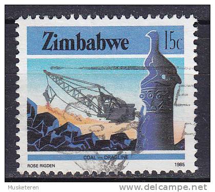 Zimbabwe 1985 Mi. 317 C     15 C Coal - Dragline Perf. 14 - Zimbabwe (1980-...)