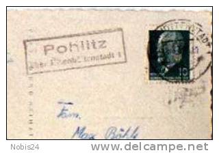 265239 15890 Pohlitz, Landpoststempel, Posthilfsstellenstempel, O Ca. 1960 Erh. I-II - Sonstige & Ohne Zuordnung