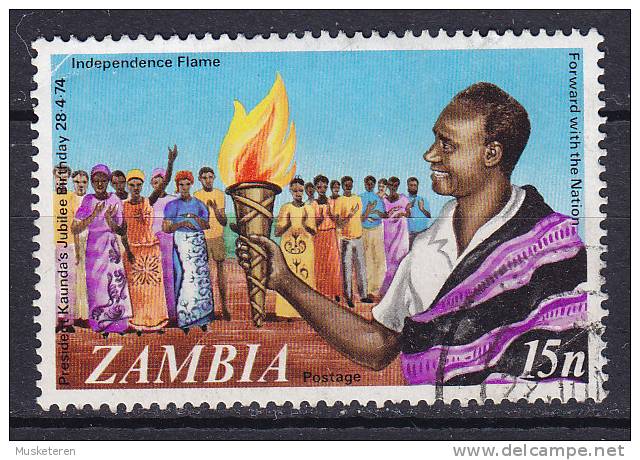 Zambia 1974 Mi. 122      15 N Geburtstag Von Birthday Of President Kaunda - Zambie (1965-...)