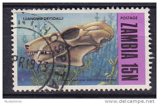 Zambia 1973 Mi. 100      15 N Prehistoric Animals Luangwa Drysdalli - Zambie (1965-...)