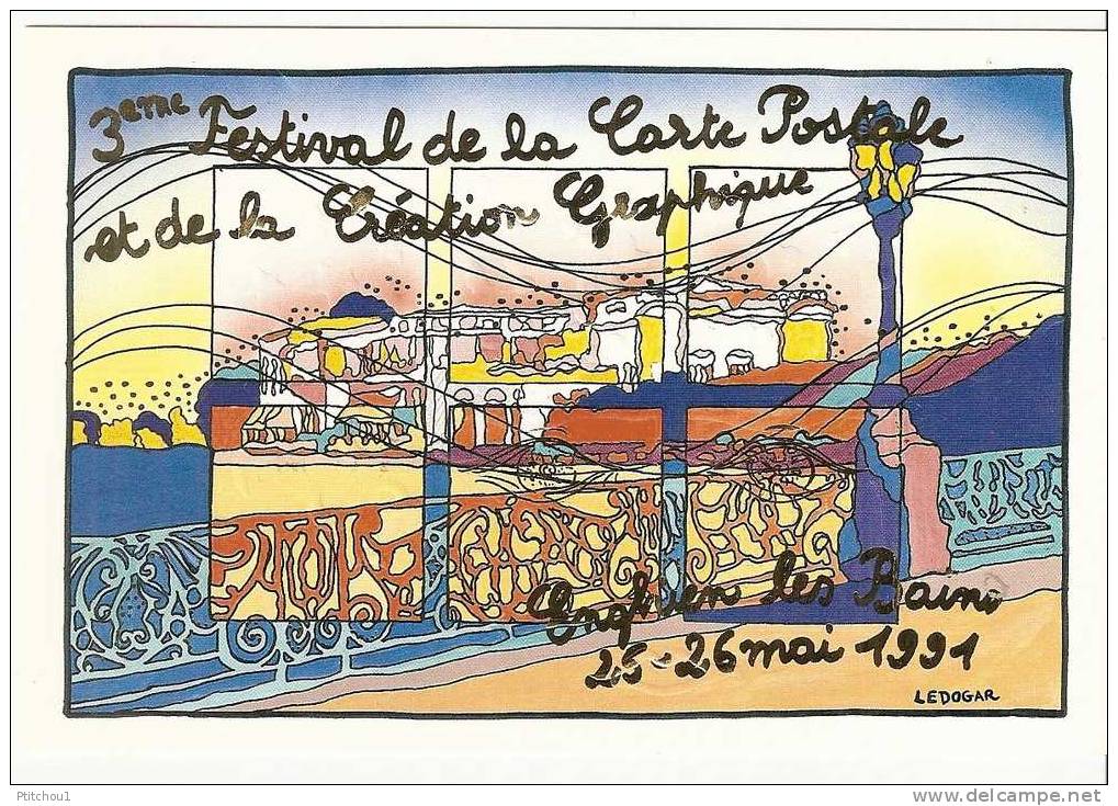 ENGHIEN LES BAINS  3ème Festival De La Carte Postale 25-26 Mai 1991 - Ledogar