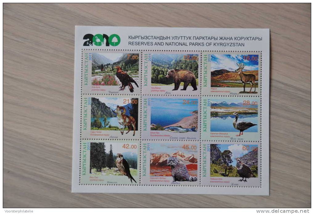 M ++ KYRGYZSTAN KIRGISTAN 2011 VOGELS BIRDS OISEAU POSTFRIS MNH NEUF ** - Kyrgyzstan