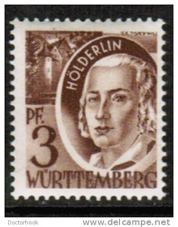 GERMANY---French Zone---Wuttemberg   Scott #  8N 2*  VF MINT LH - Other & Unclassified