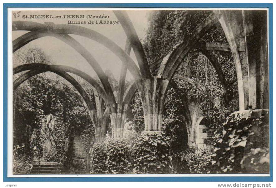 85 - SAINT MICHEL EN L'HERM --  Ruines De L'Abbaye.... - Saint Michel En L'Herm