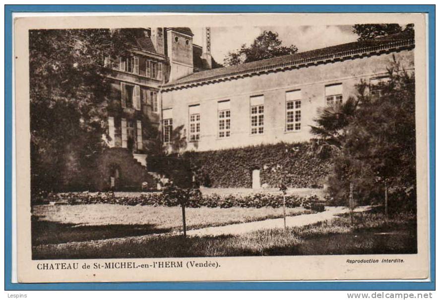 85 - SAINT MICHEL EN L'HERM --  Château De - Saint Michel En L'Herm