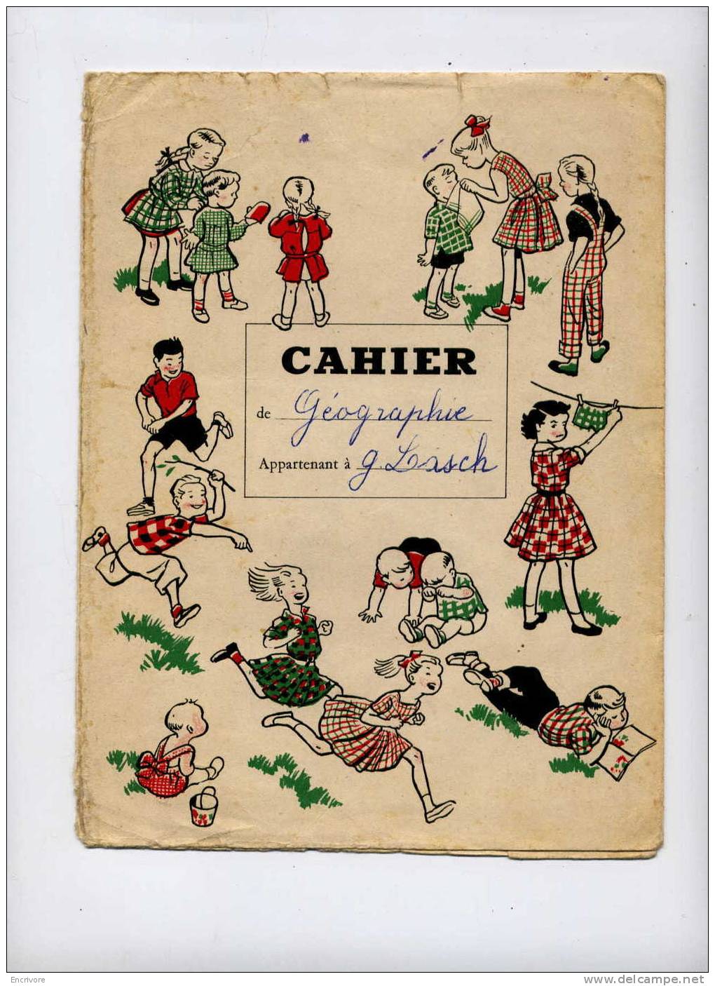 Protège Cahier BOUSSAC Jolis Dessins Jeux D'enfants - Textile & Clothing