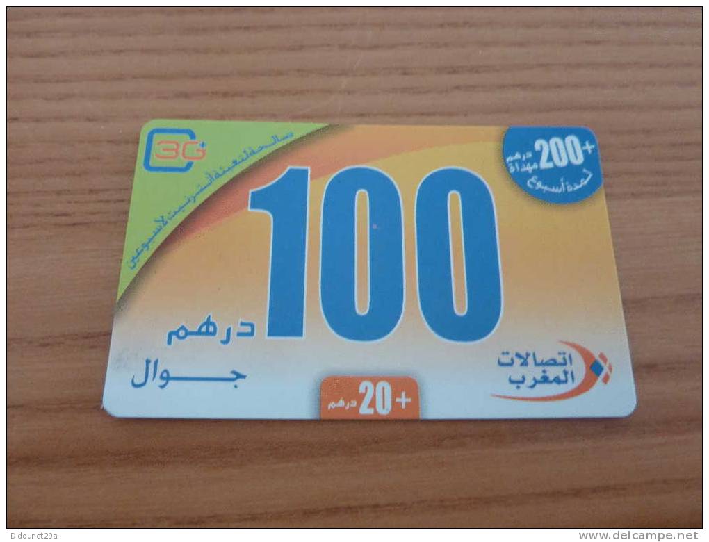 Télécarte 100 Unités "recharge JAWAL" MAROC - Marokko