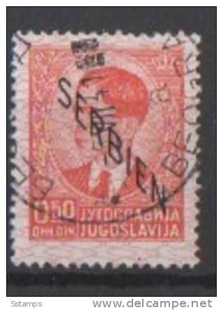 1941SRB SERBIEN DEUTSCHE BESETZUNG SRBIJA OVERPRINT DEFINITIVE USED - Occupation 1938-45