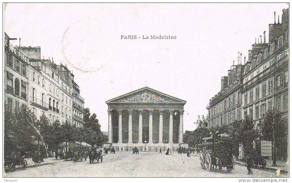 Postal PARIS (Rue Danton) 1906. Circulada A Holanda - 1900-29 Blanc