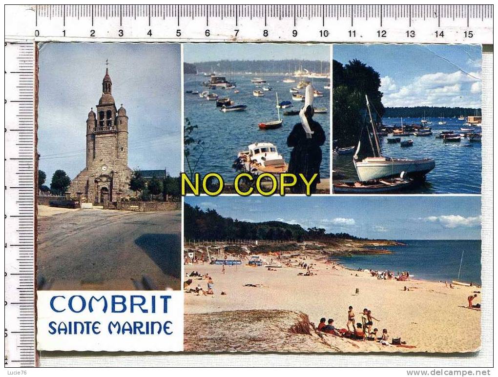 COMBRIT -  L´Eglise, Le Port Et La Plage De SAINTE MARINE - Combrit Ste-Marine