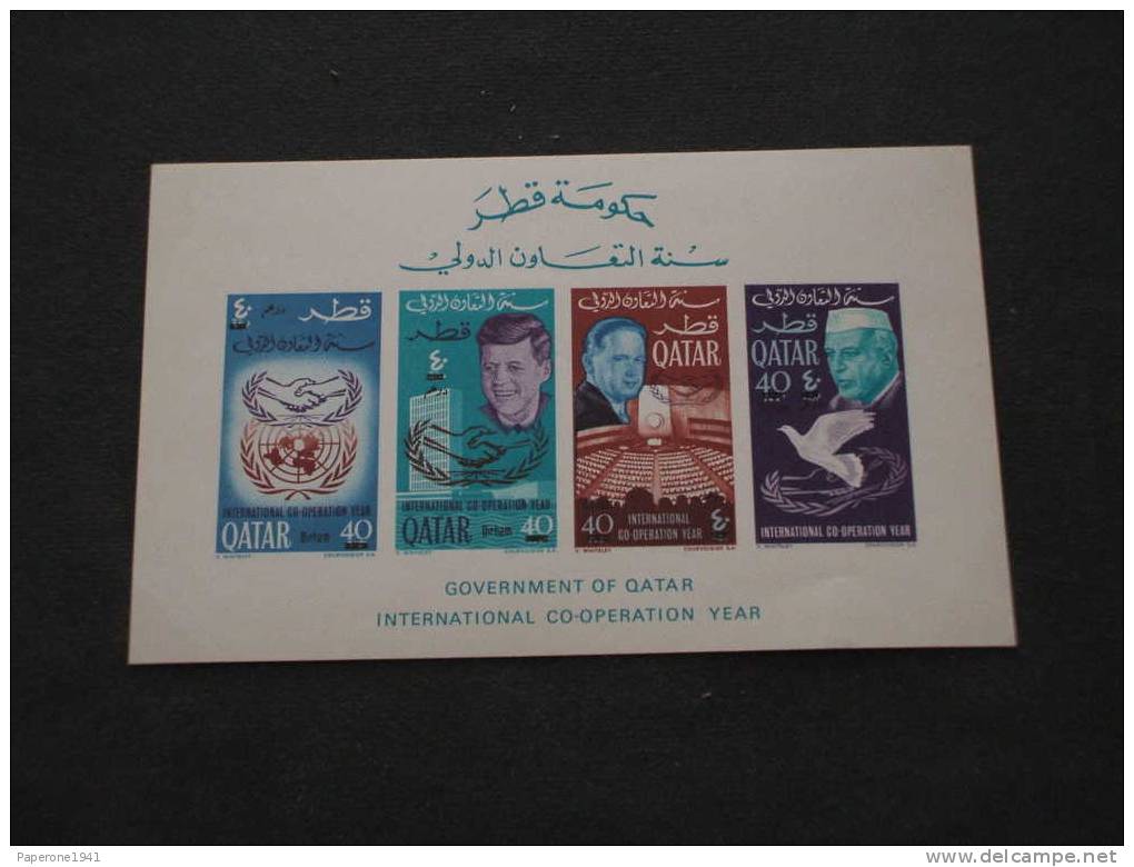 QATAR - BF 1966  COOPERAZIONE Soprast. Nuovi Valori - NUOVI(++)-TEMATICHE - Qatar