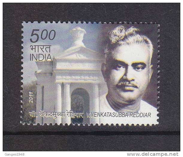 V. Vankatasubba Reddiar 2011 #  # 21915 S  India Inde Indien - Unused Stamps
