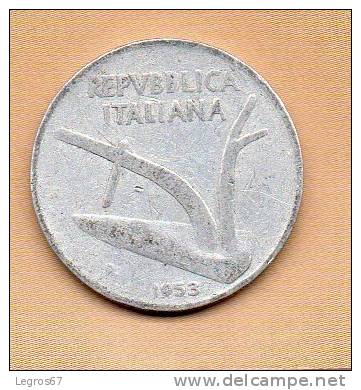 PIECE DE 10 LIRES 1953 - ITALIE - 10 Lire