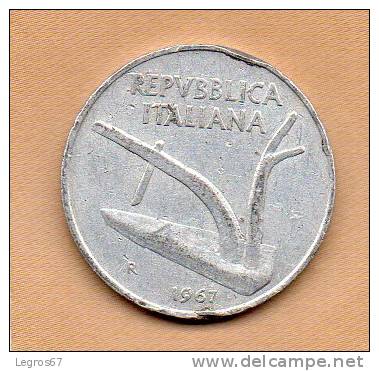 PIECE DE 10 LIRES 1967 - ITALIE - 10 Lire