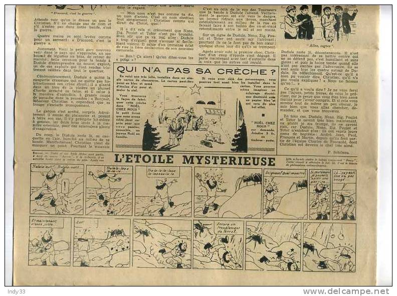 - HERGE . L'ETOILE MYSTERIEUSE EN FUEILLETON DANS COEUR VAILLANT N°30 1943 - Hergé