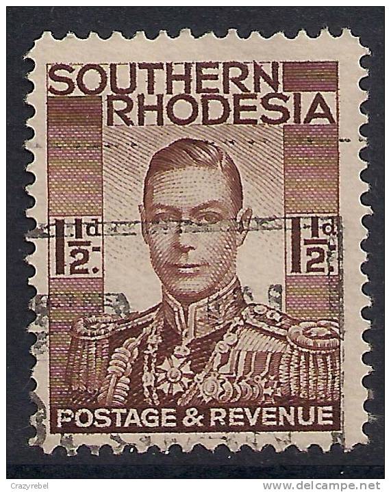 SOUTHERN RHODESIA 1937 1 1/2d KGV1 USED STAMP SG 42 (C125) - Rhodésie Du Sud (...-1964)