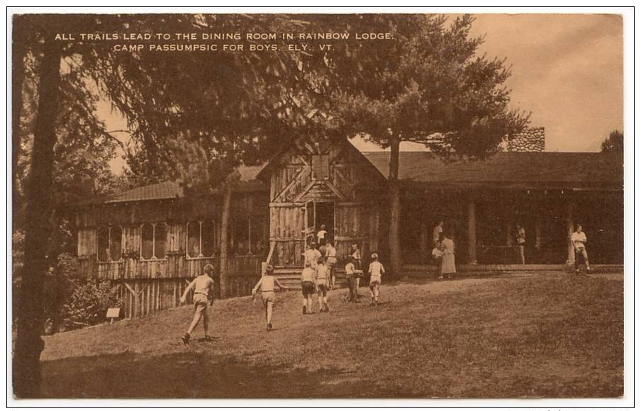 Vintage Postcard, Rainbow Lodge Camp Passumpsic, Ely, Vermont ( Ref.# 231a) - Other & Unclassified