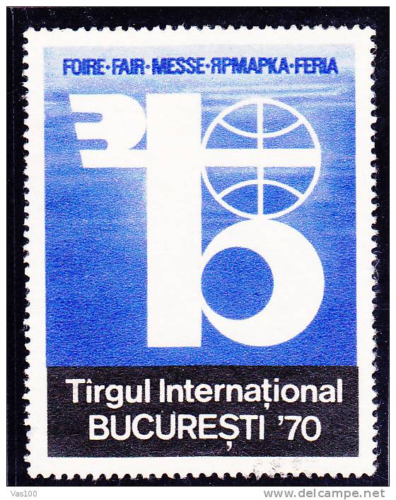 International Fair Of Consumer Goods 1970 Cinderellas Stamps MNH Romania. - Fiscale Zegels