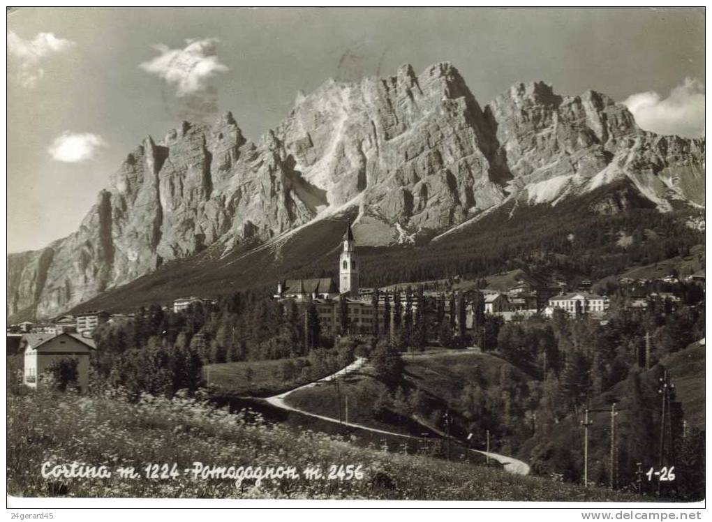 CPSM CORTINA (Italie-Vénétie) - Vue Générale Et Pomagagnon - Altri & Non Classificati