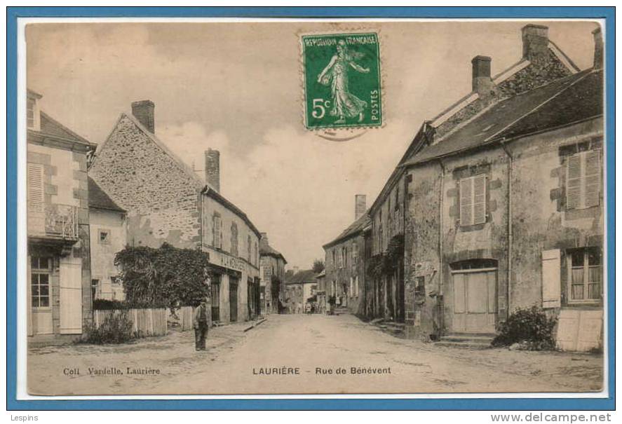 87 - LAURIERE -- Rue De Benevent - Lauriere