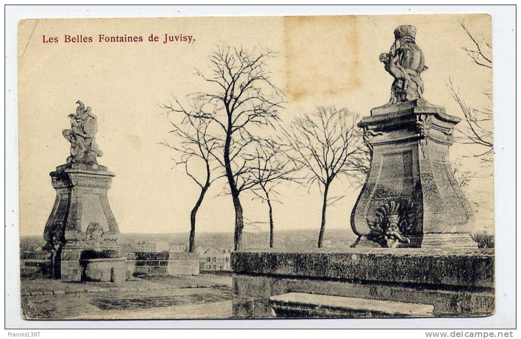 Ref 174 - JUVISY-sur-ORGE - Les  BELLES-FONTAINES De Juvisy (CARTE PIONNIERE - Scan Du Verso) - Juvisy-sur-Orge