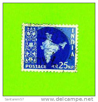 Timbre Oblitéré Used Stamp Selo Carimbado INDIA POSTAGE 25 N.P. INDE - Oblitérés