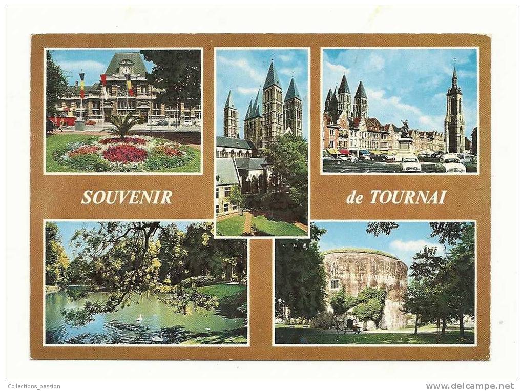 Cp, Belgique, Tournay, Multi-Vues, Voyagée 1978 - Tournai