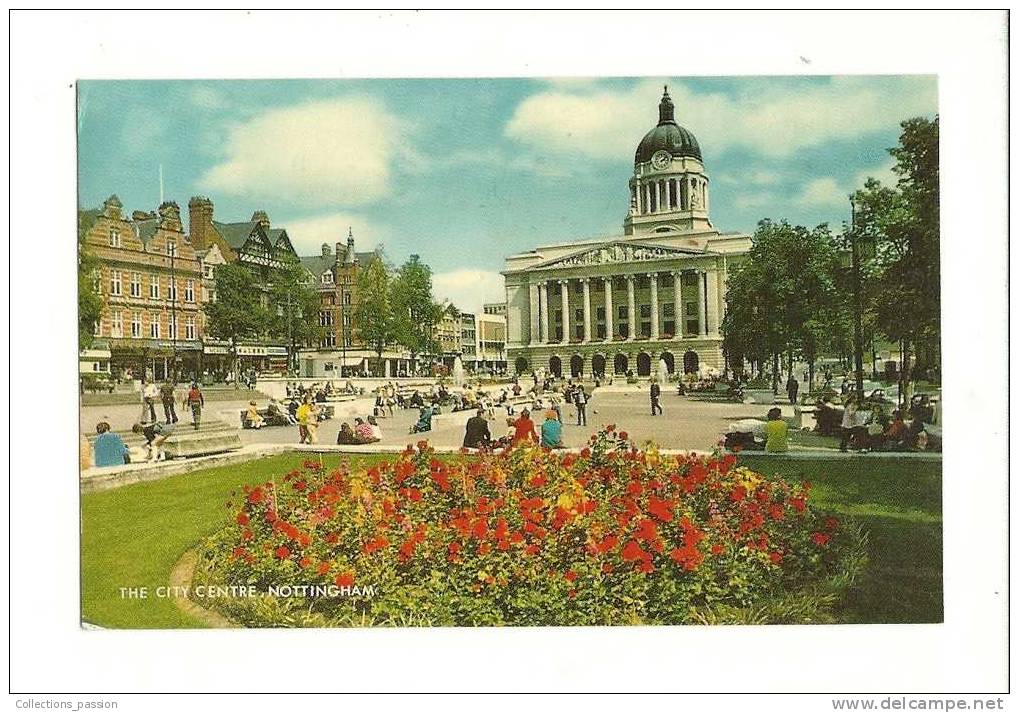 Cp, Angleterre, Nottingham, The City Centre, Voyagée 1978 - Nottingham