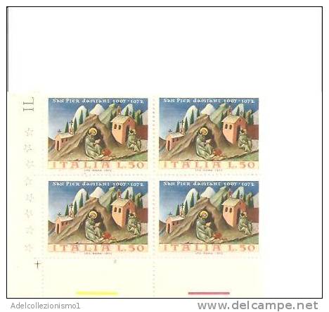 55295)quartina Da 50£ San Pier Damiani - 1971-80: Storia Postale