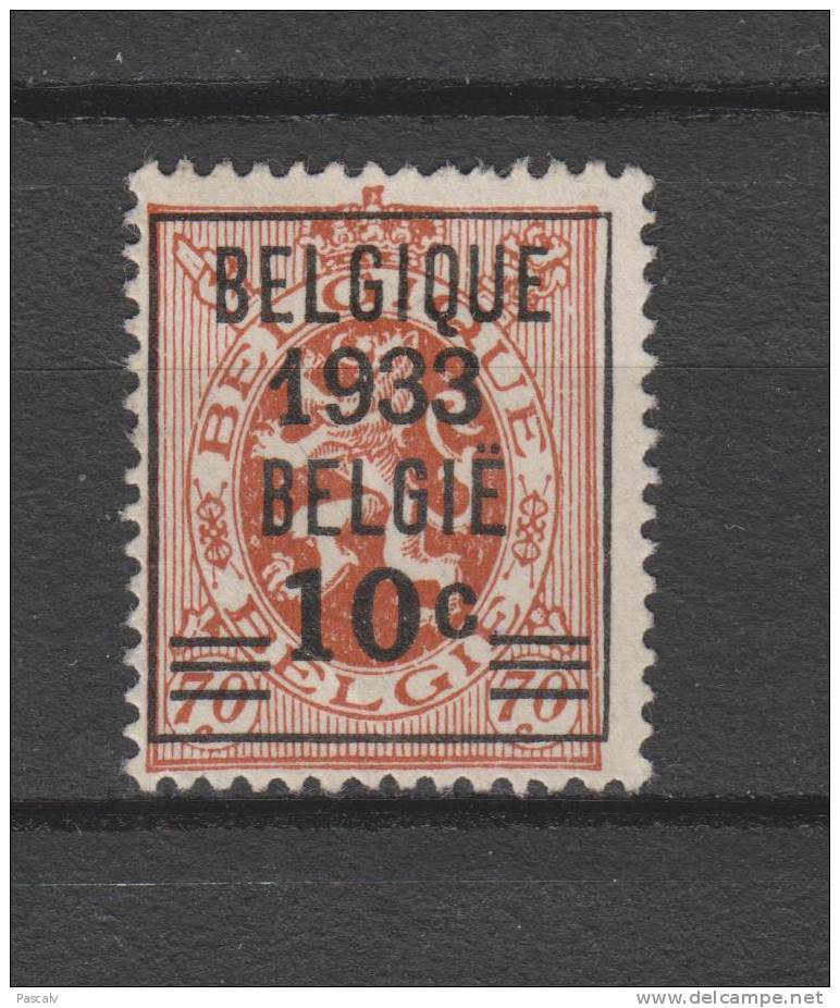 COB 375 (*) Neuf Sans Gomme - Typos 1929-37 (Heraldischer Löwe)