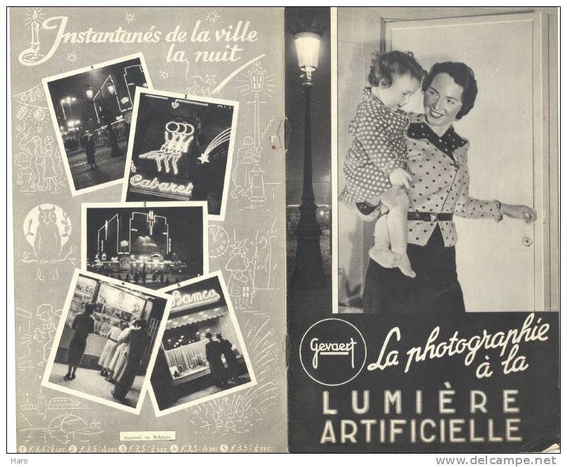 Petit Livre Publicitaire GEVAERT  "La Photographie à La Lumière Artificielle" (sf39) - Photographs