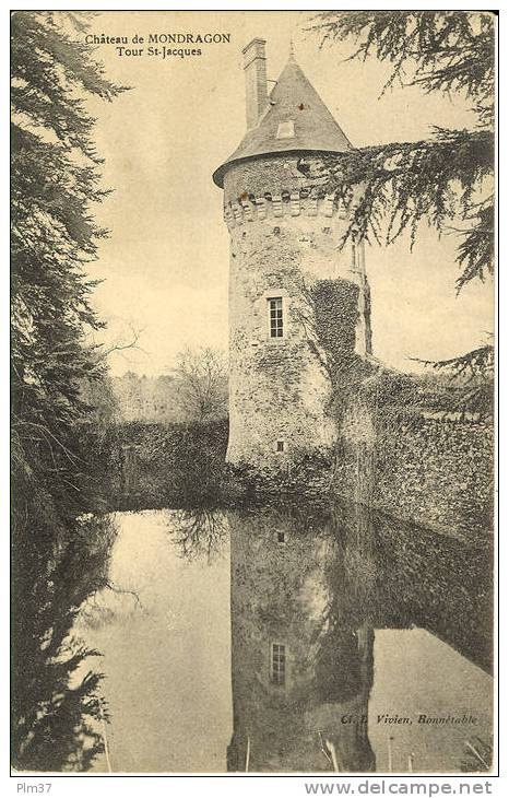 Chateau De Montdragon - Cachet  Militaire 29° Bataillon De Chasseurs à Pied - Ecommoy