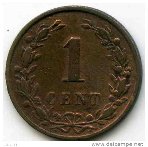 Pays-Bas Netherland 1 Cent 1892 KM 107 - 1 Cent