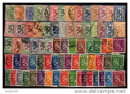 Finlandia - Lotto 110 Francobolli Usati - Tutti Differenti - Anni 1917 . 1959 - Used Stamps