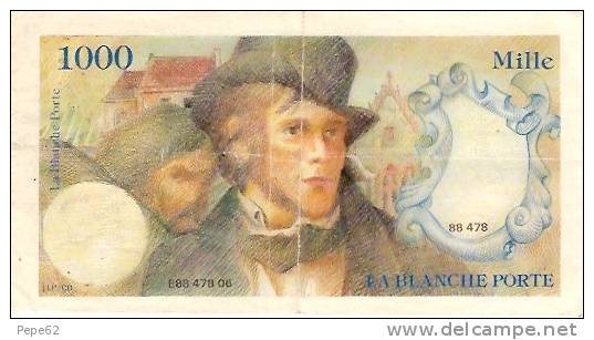 Billet -1000 Francs-la Blanche Porte-publicité- Jeu De Billet - Specimen