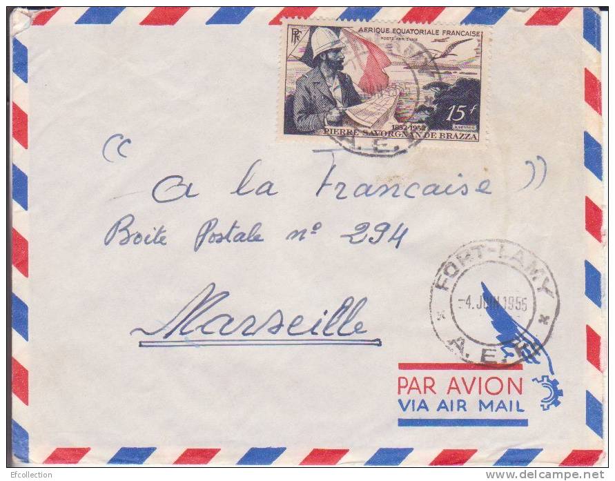 FORT LAMY - TCHAD - Colonies Francaises - Lettre - Marcophilie - Cartas & Documentos