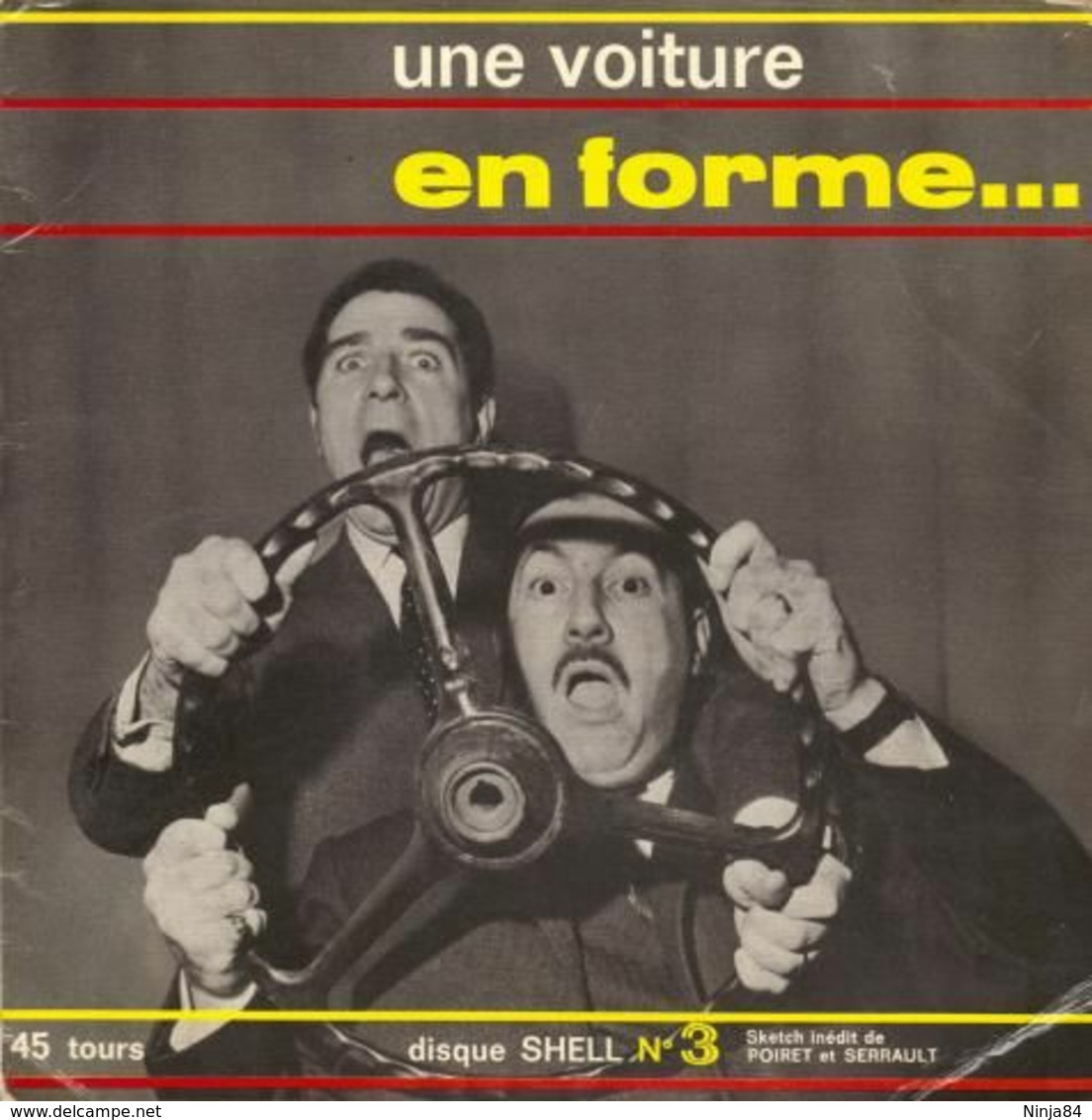 SP 45 RPM (7")  Jean Poiret / Michel Serrault  "  Une Voiture En Forme  "  Promo - Verzameluitgaven