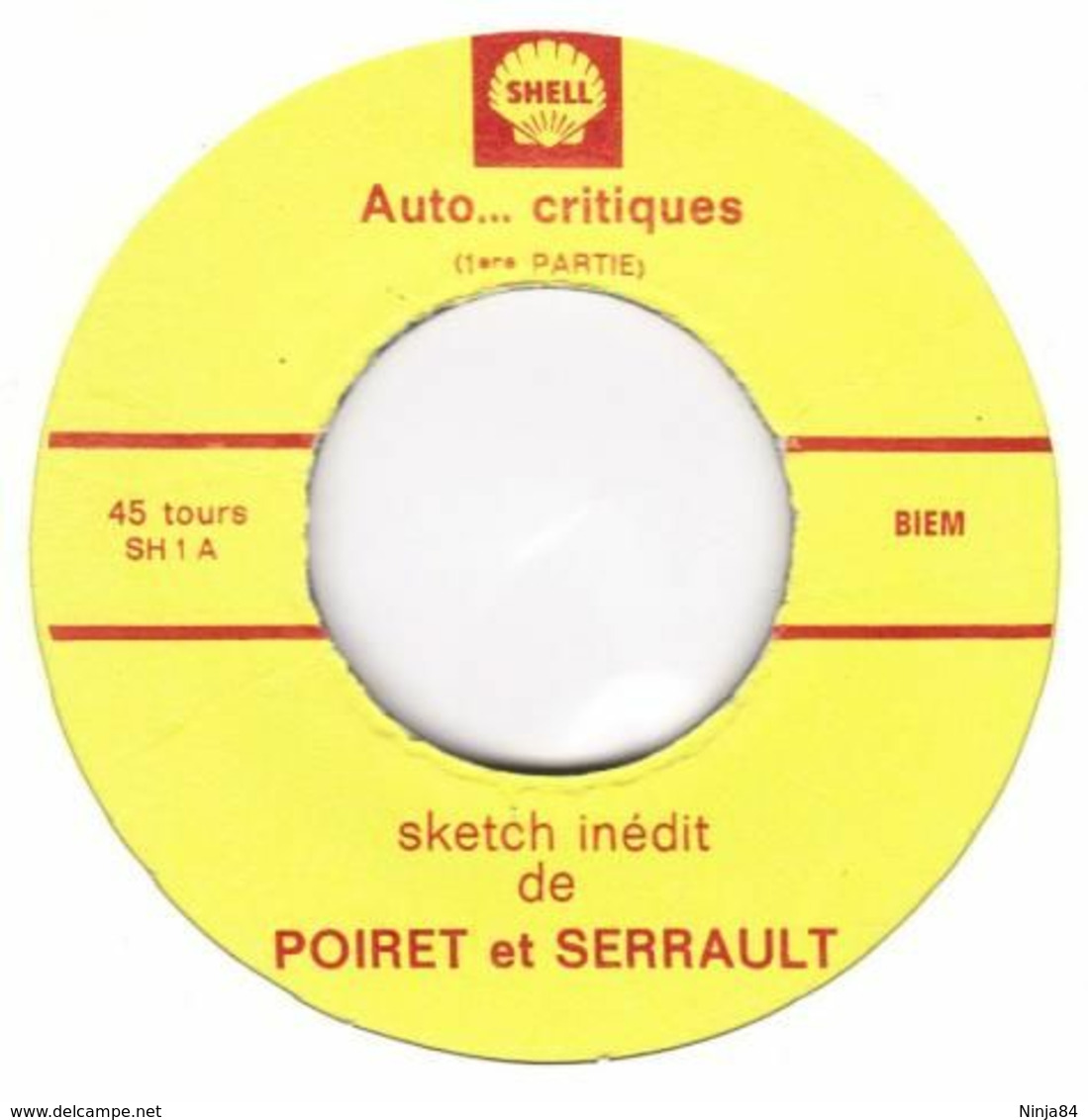 SP 45 RPM (7")  Jean Poiret / Michel Serrault  "  Une Voiture En Forme  "  Promo - Verzameluitgaven