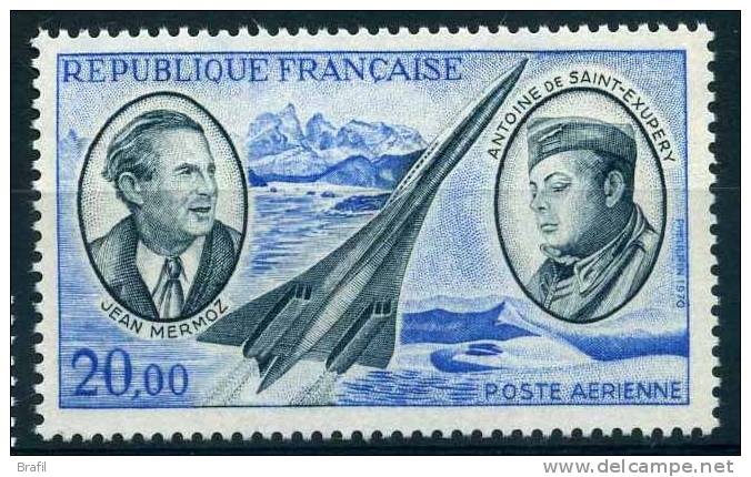 1970 Francia, Posta Aerea Pionieri Aviazione , Serie Completa Nuova (**) - 1960-.... Neufs