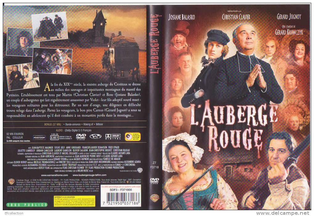 L´AUBERGE ROUGE - J. BALASKO - C. CLAVIER - G. JUGNOT - DVD - COMEDIE - DRAME - Comédie