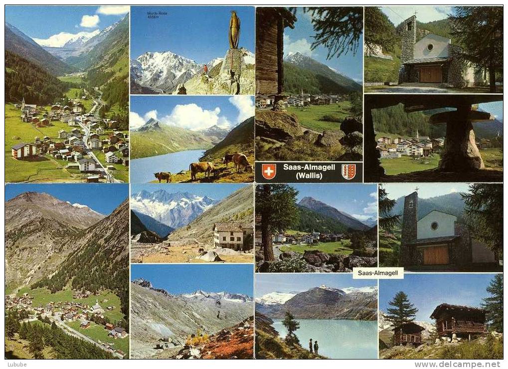 Saas Almagell - Im Sommer  (8 Karten)     Ab 1970 - Saas-Almagell