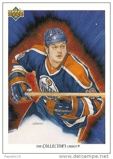 Carte / Card / Karte Hockey - Esa Tikkanen By Steve Cusano - Oilers - The Collector's Choice (Upper Deck N° 3) - [1991] - 1990-1999