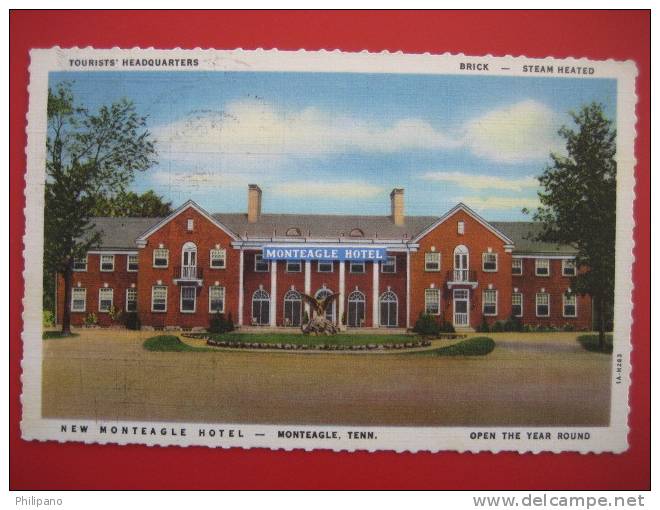 Monteagle Tn  New Monteagle Hotel   1936 Cancel     ---======ref163 - Andere & Zonder Classificatie