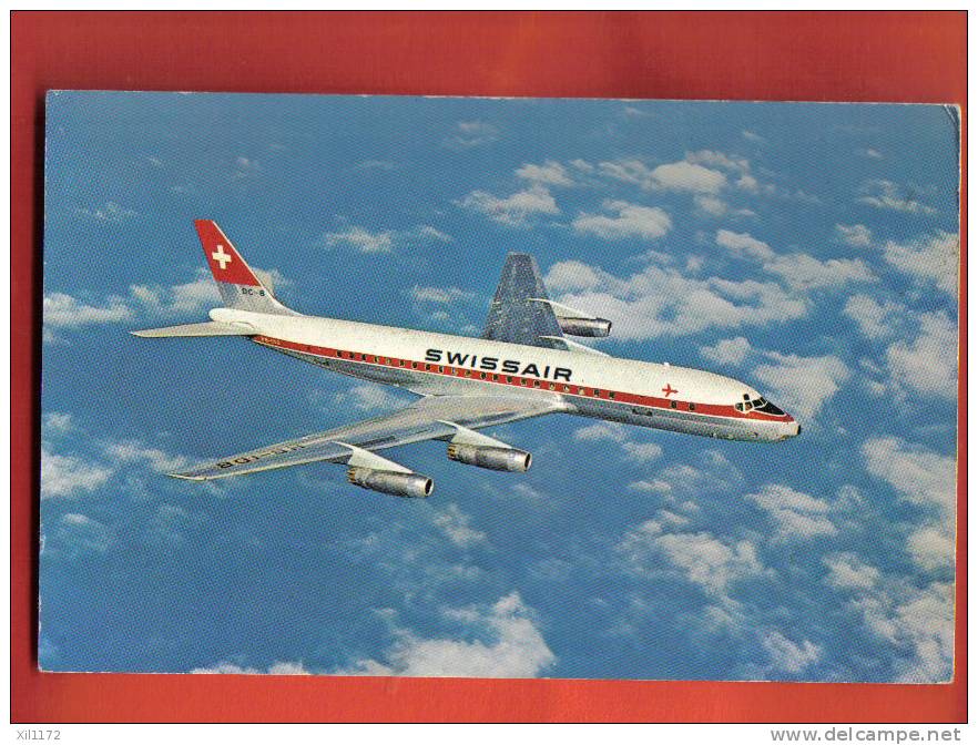 L739 Douglas DC-8 Swissair. Non Circulé. Sigg Winterthur - 1946-....: Era Moderna