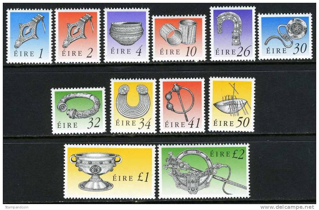 Ireland #767-91 MNH Short Art Treasures Set From 1990-95 - Unused Stamps