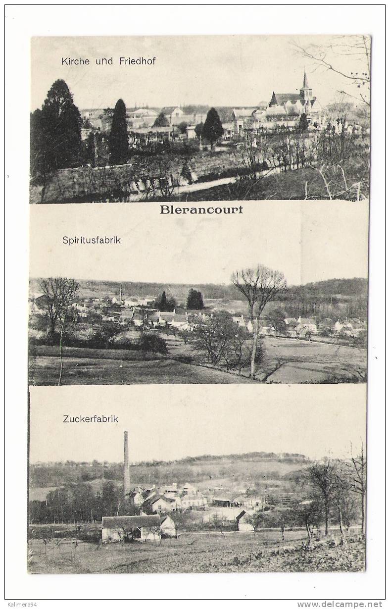 AISNE  /  BLERANCOURT  /  KIRCHE Und FRIEDHOF ( église Et Cimetière ) + SPIRITUSFABRIK ( Usine De Liqueurs ) + SUCRERIE - Other & Unclassified