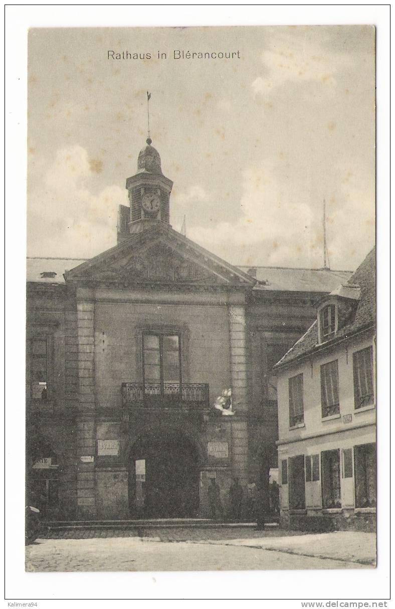 AISNE  /  BLERANCOURT  /  RATHAUS  ( Mairie ) /  CACHETS  ALLEMANDS  MILITAIRES  ( Village Occupé, En 1915 ) - Other & Unclassified