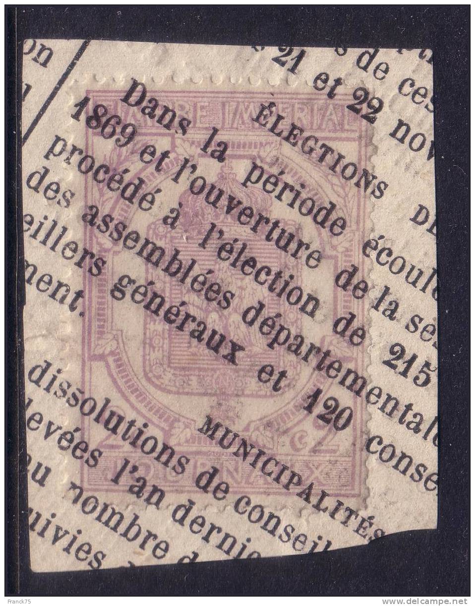 Journaux N° 7 Oblitéré Sur Fragment TB (cote +++€) - Zeitungsmarken (Streifbänder)